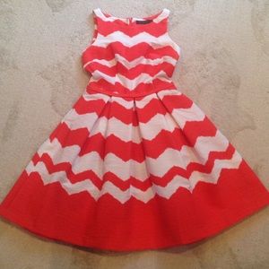Coral and white Limited dress