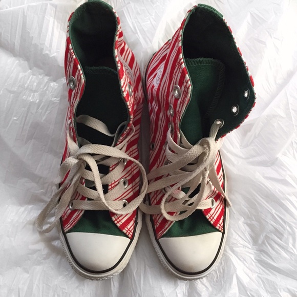 christmas converse high tops
