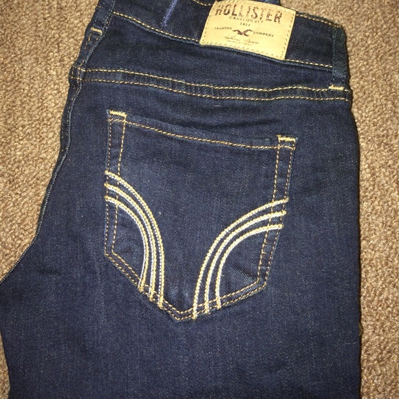 Hollister dark blue denim size 0