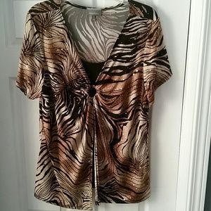 Sparkly, slinky zebra print