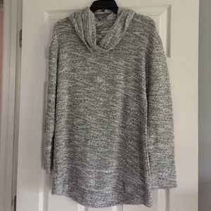 Tweed cowl neck tunic