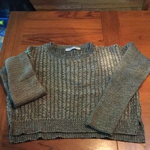 Gray midi acrylic sweater