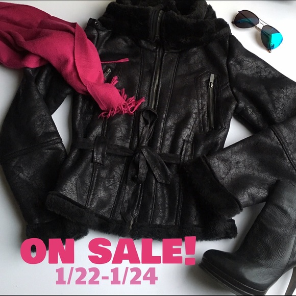 Jackets & Blazers - On sale! Edgy black winter jacket
