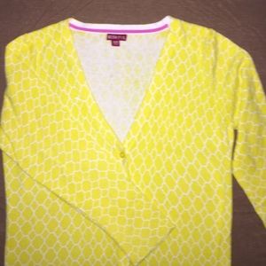 Yellow print Cardigan.
