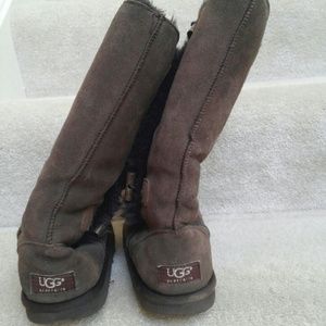 Used Uggs, size 8, Lady's, faux fur.