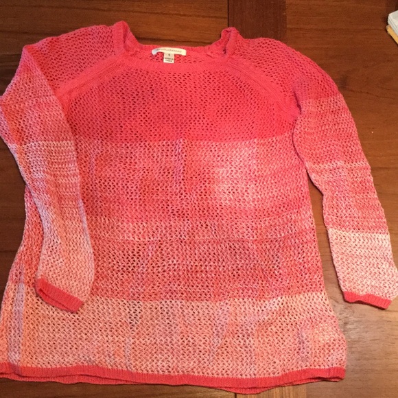 Pink crochet sweater