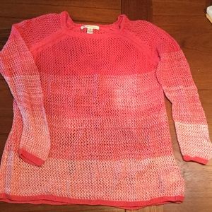 Pink crochet sweater