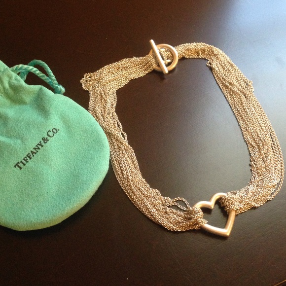 Tiffany &Co silver heart necklace