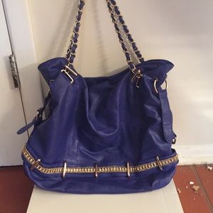 Pretty blue big tote purse!