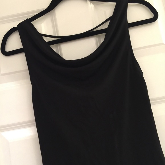 Moda International Tops - Black Top with interesting back
