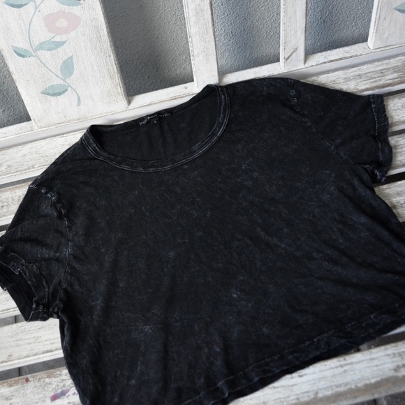 Truly Madly Deeply black crop top