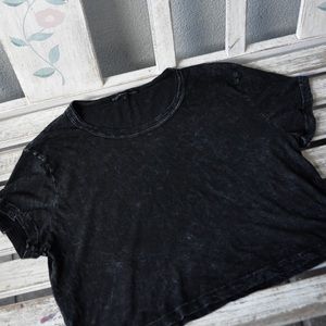 Truly Madly Deeply black crop top