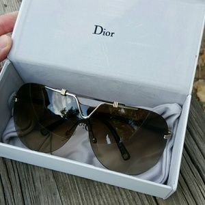 Genuine Dior Dior-57th Rimless Hollywood Shades