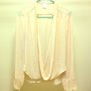 Feminine Cream Blouse!