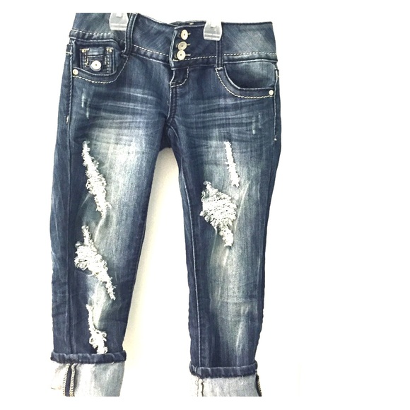 Denim capris