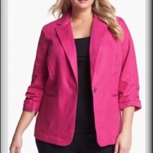 Michael Kors One-button Pink Blazer