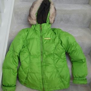Girl's (kid's) Hooded Winter Jacket, used.
