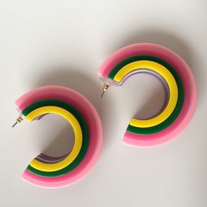 nOir Jewelry Jewelry - nOir jewelry Geoplastic Earrings (Rainbow) nOir Jewelry Jewelry - nOir jewelry Geoplastic Earrings (Rainbow)