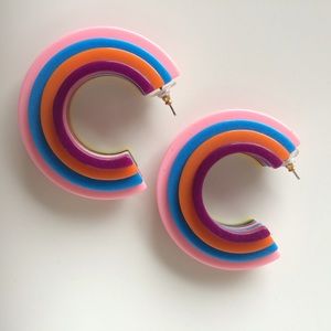 nOir Jewelry Jewelry - nOir jewelry Geoplastic Earrings (Rainbow) nOir Jewelry Jewelry - nOir jewelry Geoplastic Earrings (Rainbow)