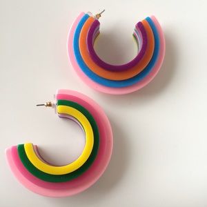 nOir Jewelry Jewelry - nOir jewelry Geoplastic Earrings (Rainbow) nOir Jewelry Jewelry - nOir jewelry Geoplastic Earrings (Rainbow)