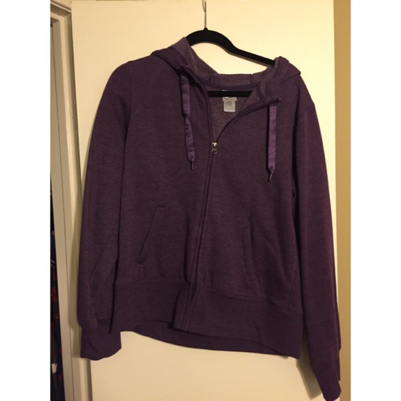 Dark Purple Champion Jacket with Hood