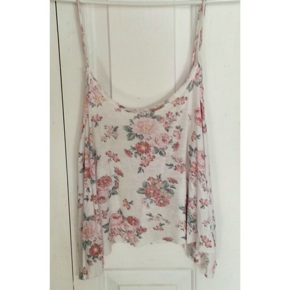 Abercrombie & Fitch Crop Floral Tank Top