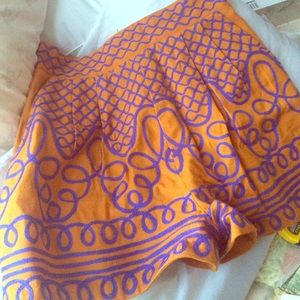 High waisted embroidered shorts