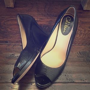 Cole Haan black wedge