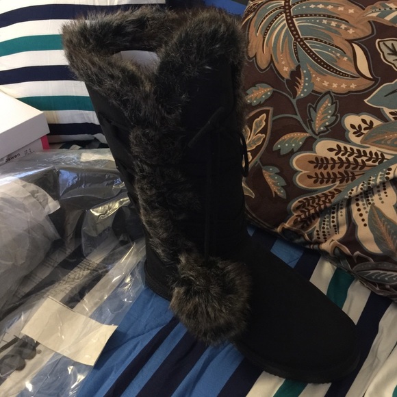 🚫sold🚫 montreux faux suede black boots