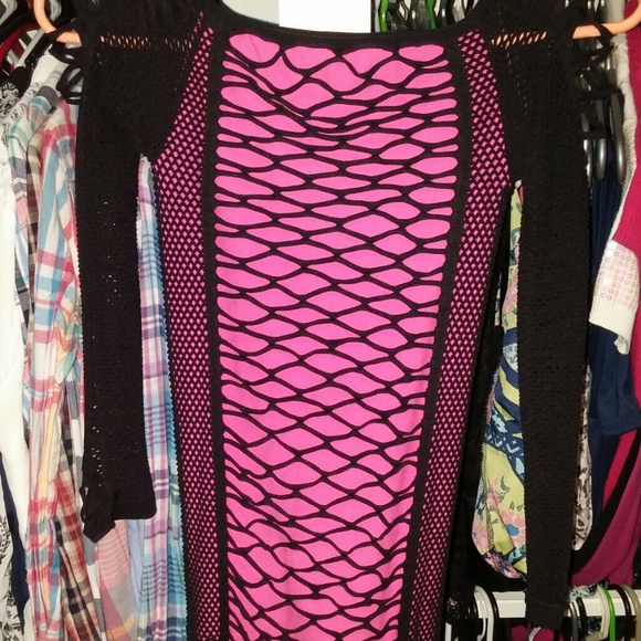 Fishnet dress