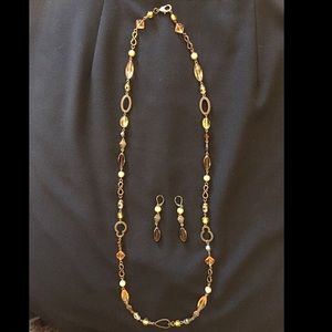 Necklace and earrings