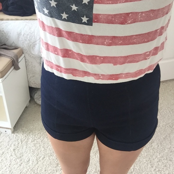 Denim High Waisted Shorts NWT