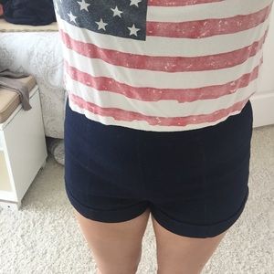 Denim High Waisted Shorts NWT