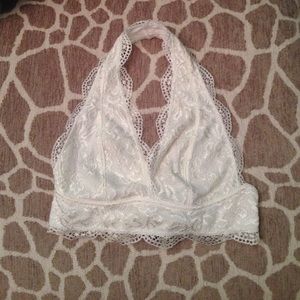 White lace bralette