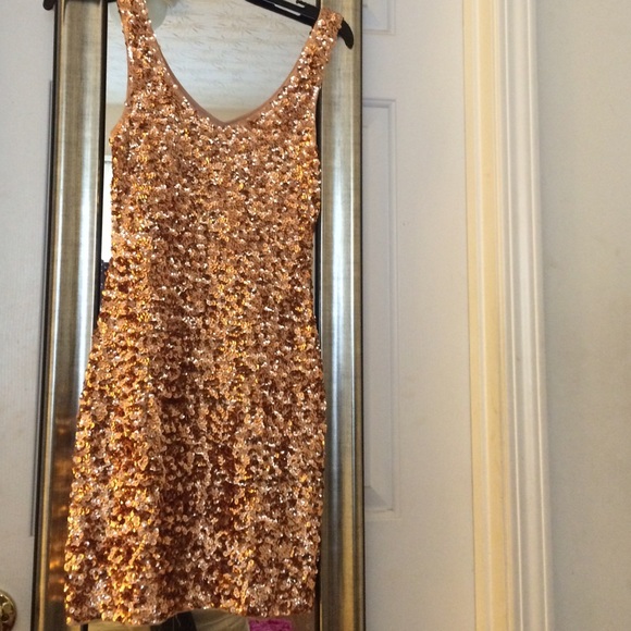 Golden NYE dress.