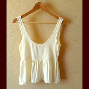 Cream Boho Top