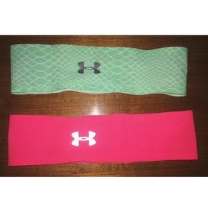 Two Under Armour headbands
