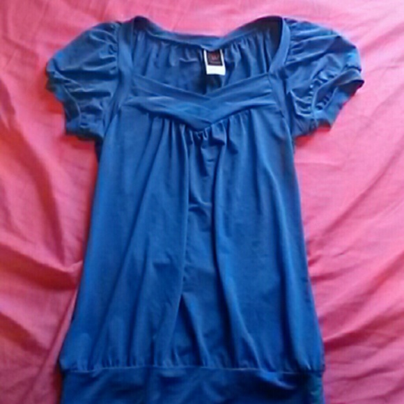 Blue dress top