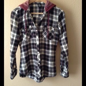 Hooded Plaid Flannel