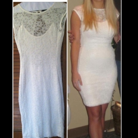 ATTN BRIDES! TFNC London White Lace Dress