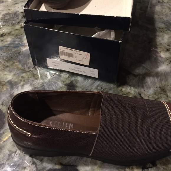 Luc Berjen Brown leather tip shoes made in Italy - Picture 4 of 4