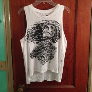Vans graphic skull tank top