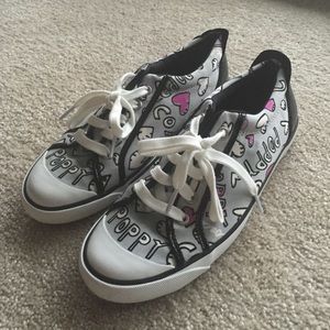 *Rare* Coach Poppy Barrett White/Gray Sneakers