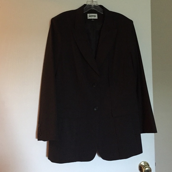 Brown women's pant suit by Kasper