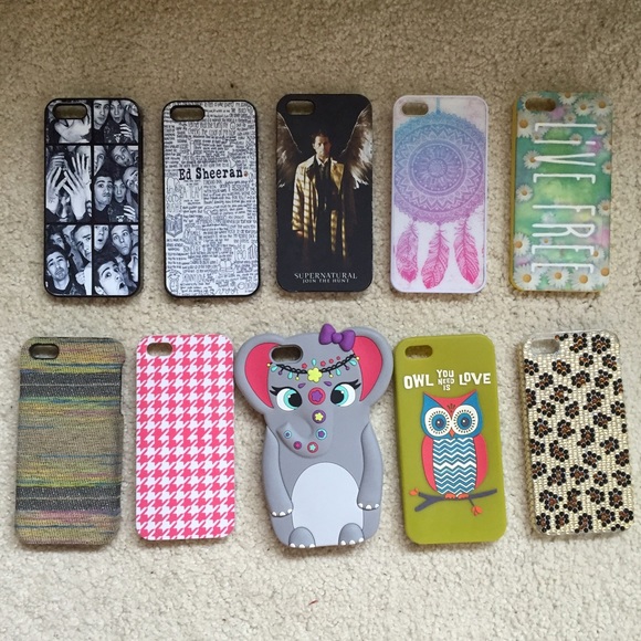 iPhone 5/5s cases (all but the Ed Sheeran one.)