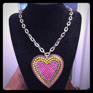 Tarina Tarantino big heart necklace