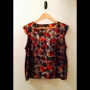 FOREVER 21 | silky, cap sleeve blouse