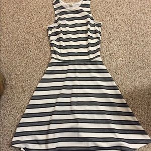 Striped flare dress