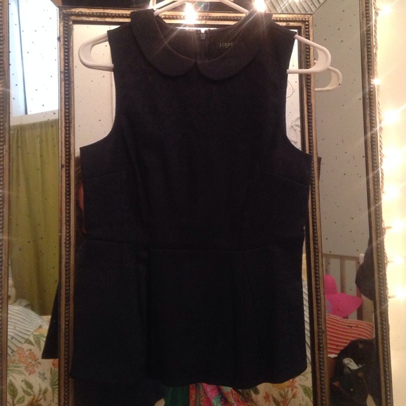 JCREW sleeveless collared work blouse