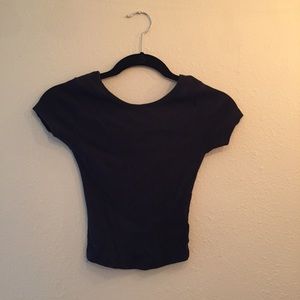 Black mid length shirt from Brandy Melville